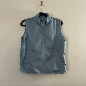 GAP Active Wear/ Lightweight Sky Blue Mesh-Lined Vest with Half Zip Neckline